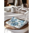 thumbnail image 6 of Blue Pumpkin Cloth Napkins Set of 4 Reusable Dinner Napkins, Thanksgiving Autumn Fall Leaf Flower Cocktail Napkin Washable Table Napkins for Wedding/Holiday Party/Baby Shower 20"x20", 6 of 7