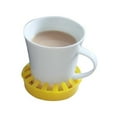 thumbnail image 2 of Dycem Non-Slip Molded Cup/Can/Glass Holder (3-1/2" Diameter), Yellow, 2 of 6