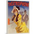 thumbnail image 1 of ARTCANVAS Theater Phone 1890 Canvas Art Print by Jules Cheret - Size: 60" x 40" (0.75" Deep) (3-Piece), 1 of 9