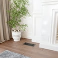thumbnail image 3 of Naiture Louvered Floor Register, Antique Style Stainless Steel with Damper or Lever, Duct Size 4" X 10" (Overall Size 5-1/4" X 11-5/8"), Black Finish, 3 of 11