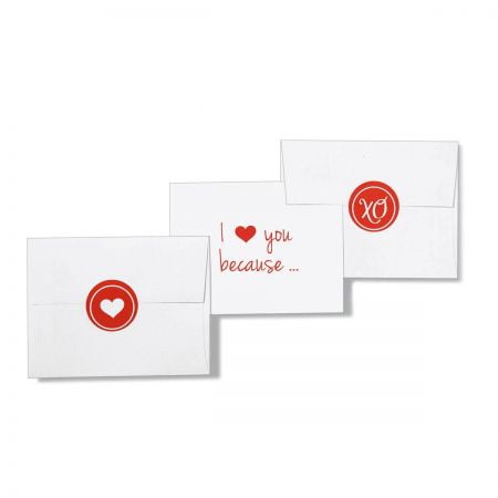 - I Love You Because...Correspondence Cards - Set of 24 4-1/4