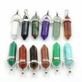 thumbnail image 3 of K-KED Mixed Natural stone Point Chakra Gemstone Pendants 24pcs/lot Wholesale, 3 of 4