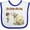 White and Royal, variant on Inktastic Life is Better with a Dog Boys or Girls Baby Bib