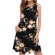 thumbnail image 1 of ICHUANYI Clearance Summer Dresses For Women Beach Floral Tshirt Sundress Casual Pockets Boho Tank Dress(Black, XL) ICHUANYI WER2023081008985, 1 of 5