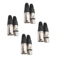 thumbnail image 4 of WEUVEB 8Ud Conectores Xlr Negro 3 Macho Y Para Micrófono Audio Y Altavoces, 4 of 8
