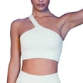 thumbnail image 2 of Toystoory Conjunto de 2 piezas para hacer ejercicio, sujetadores de cintura alta, pantalones cortos a prueba de sudor a prueba de golpes con un Uniforme atlético Sujetador blanco/S, 2 of 6