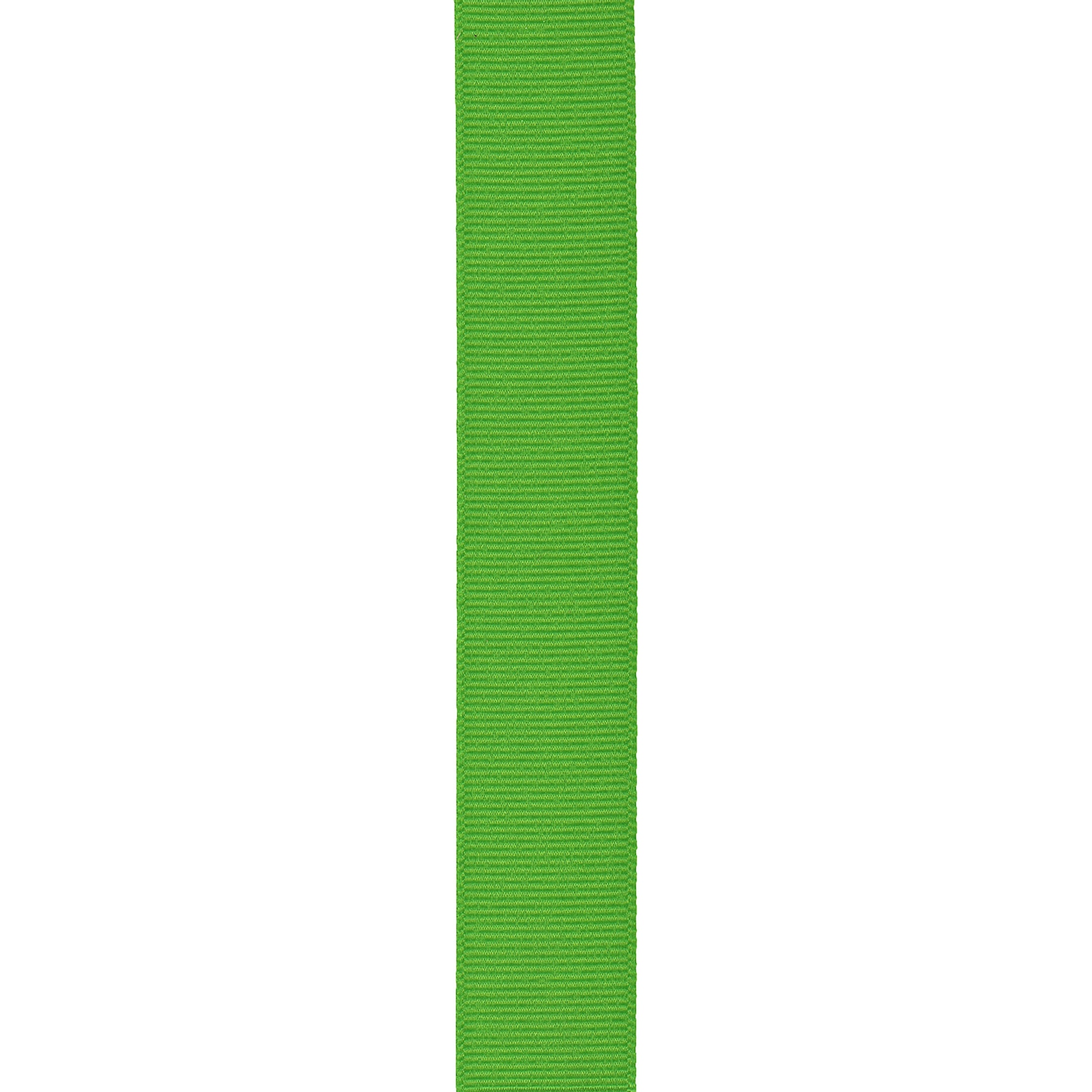 Offray Ribbon, Apple Green 7/8 inch Grosgrain Satin Edge Polyester Ribbon, 9 feet