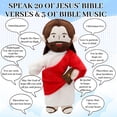 thumbnail image 6 of Jesus Plush Speaks 20 Of Jesus' Bible Verses And 3 Of Bible Music Jesus Doll Stuffed Animal To Teach Suitable For Church Sunday School Religious Easter-Red, 6 of 7