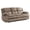 Brown Fabric, variant on Pemberley Row Faux Leather Brown Sofa Rectangular Reclining 87.5" Unassembled