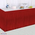 thumbnail image 3 of PMU Fringe Table Skirt (Red) 9 ft x 29 inches Pkg/1, 3 of 7