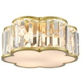 thumbnail image 1 of Tropea 3-Light Gold Flush Mount Ceiling Light Crystal Ceiling Light Fixture, 1 of 5