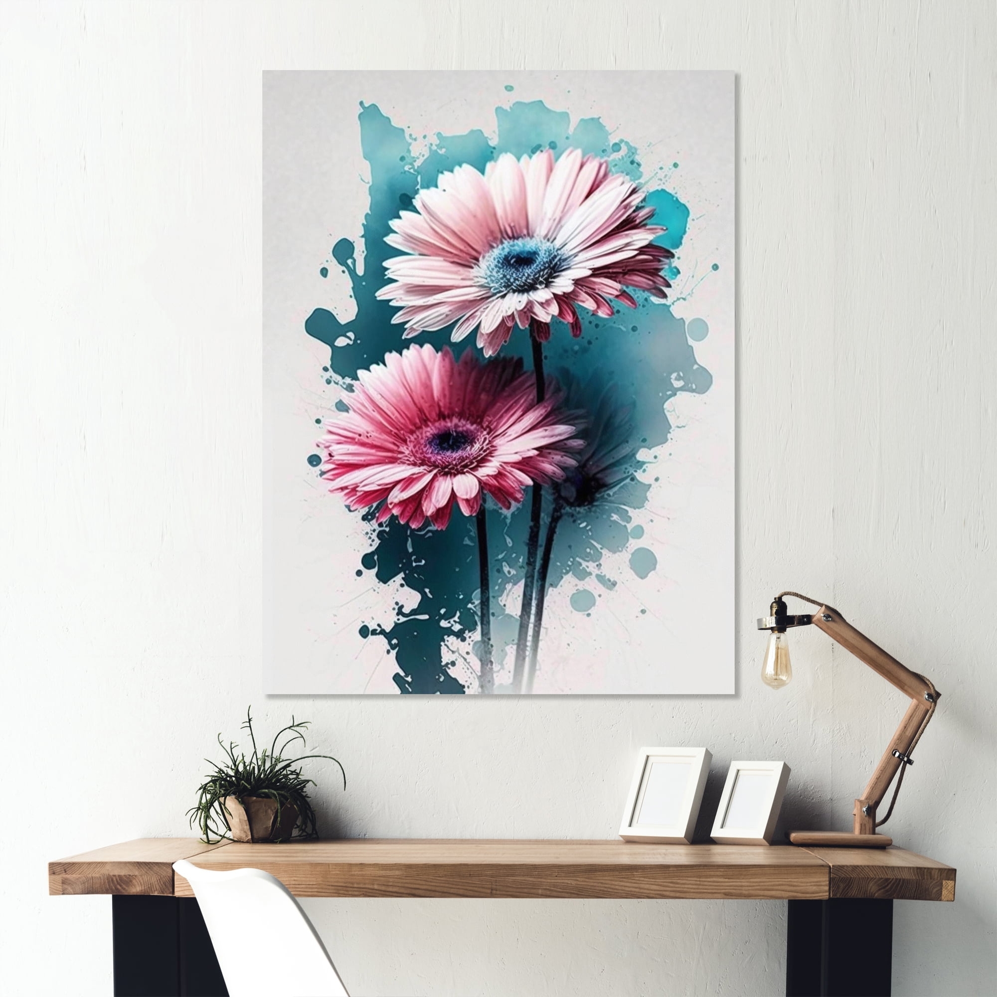 Designart Flower Gerbera IV Canvas Wall Art