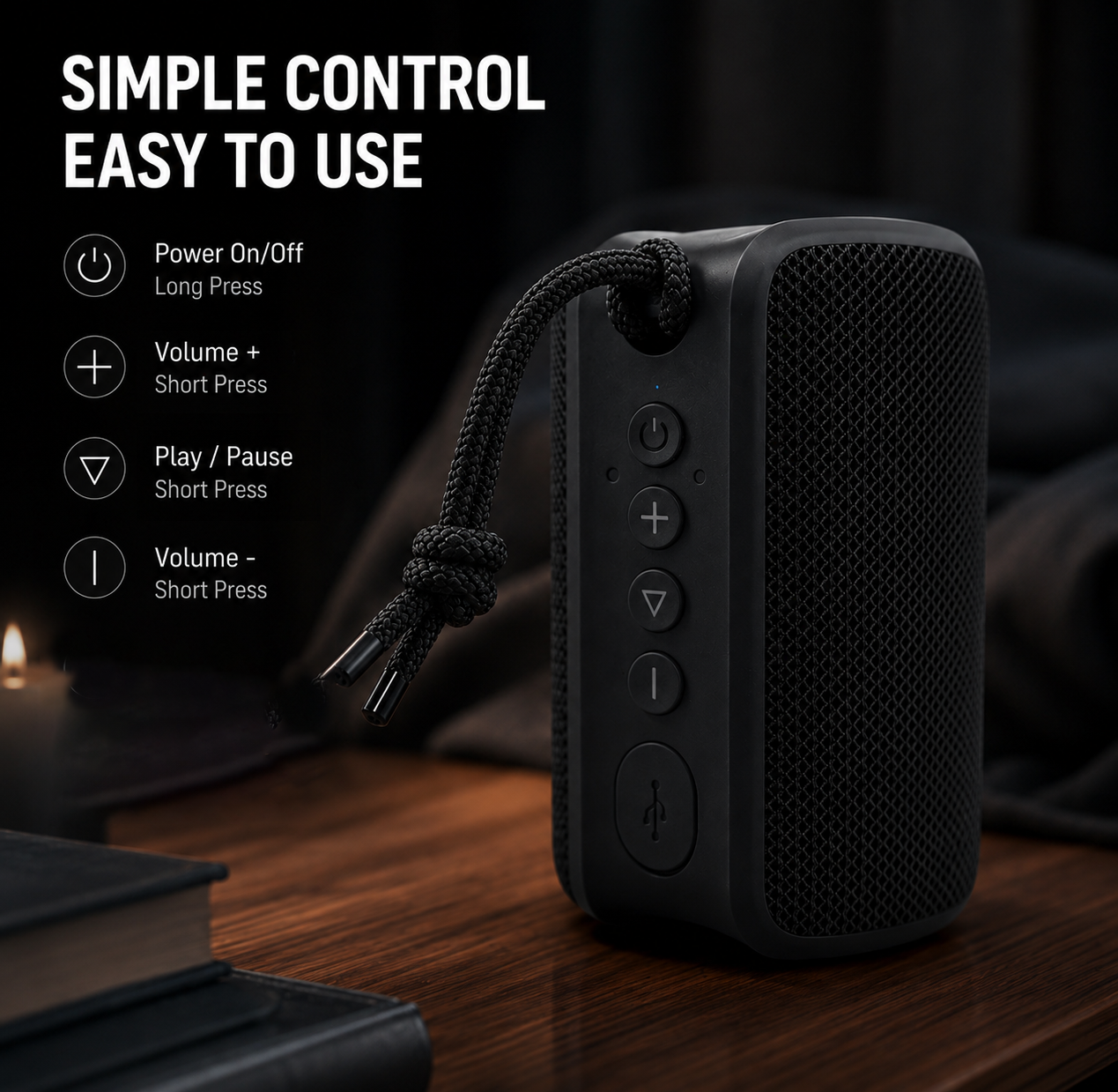 VILINICE Portable Bluetooth Speaker, IPX7 Waterproof photo 8