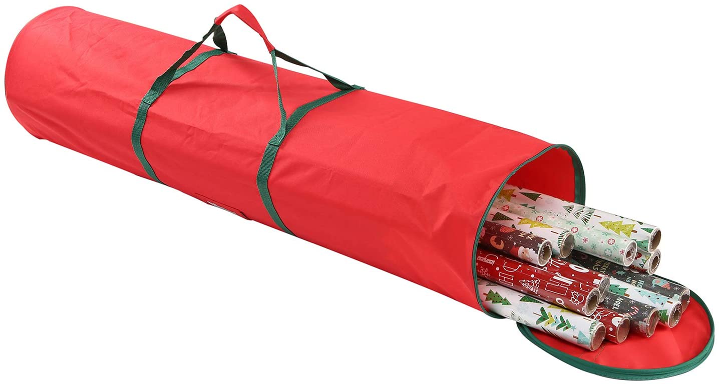 whitmor christmas gift wrap storage bolsa