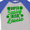 thumbnail image 4 of Inktastic Super Sassy Irish Lassy with Green 4 Leaf Clovers Boys or Girls Toddler T-Shirt, 4 of 5