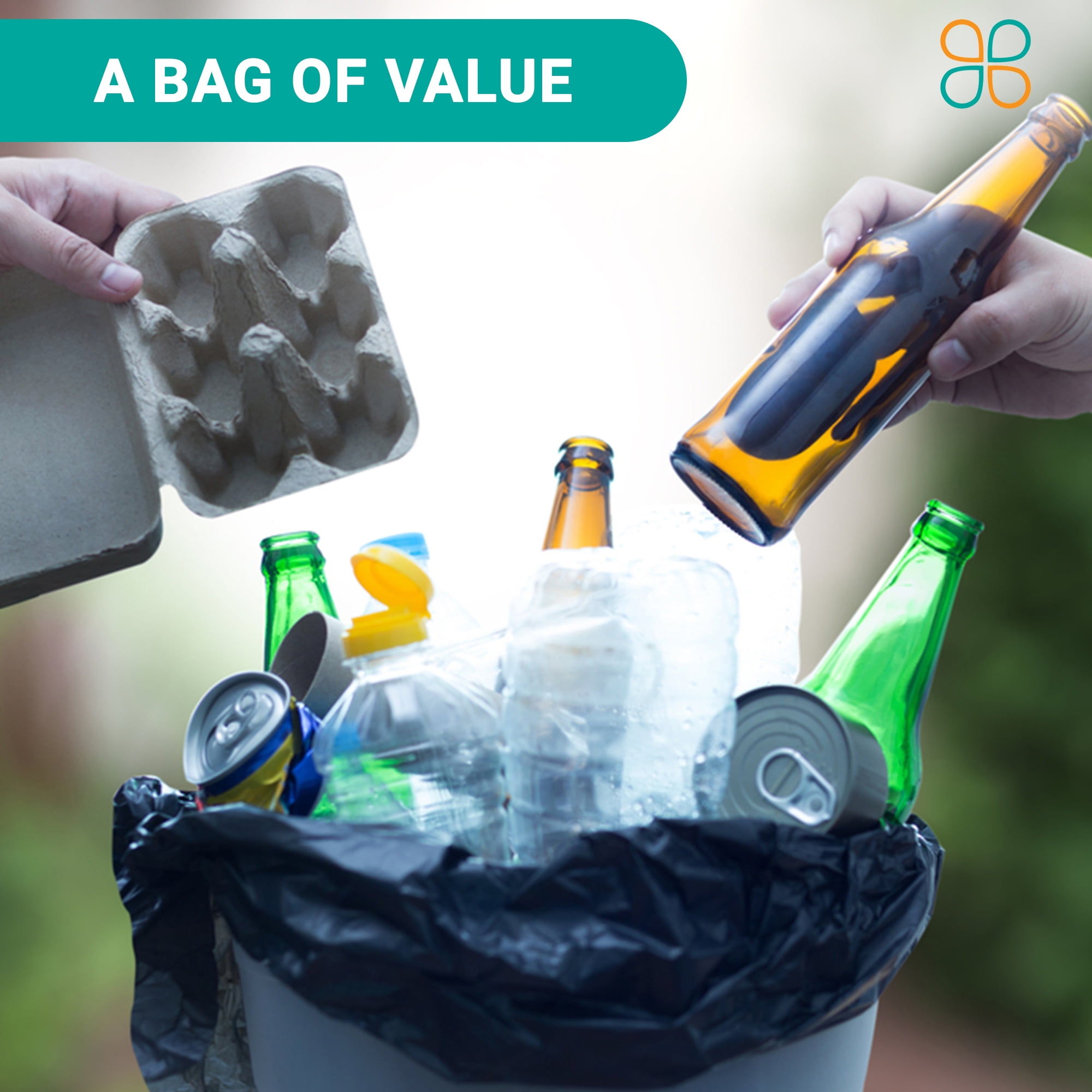 PlasticMill 65 Gallon, Black, 1.5 Mil, 50x48, 100 Bags/Case, Garbage Bags / Trash Can Liners.