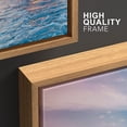 thumbnail image 4 of wall26 Framed Canvas Print Wall Art Set Pastel Cloud Sunset Tropical Ocean Waves Nature Wilderness Photography Realism Rustic Landscape Colorful for Living Room, Bedroom, Office - 16"x24"x3, 4 of 5