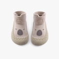 thumbnail image 5 of Ferjadq Baby Knit Upper Non‑Slip Soft Sole Sock Shoes Infant First Walking Walk Wear Socks Khaki,30-36 Months, 5 of 8