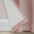 thumbnail image 4 of Eclipse Luxury Cotton Velvet, 100% Blackout, Grommet, Single Curtain Panel, 50"x108", Dusty Rose, 4 of 7