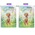 thumbnail image 2 of Vizsla Hello Spring Time Flower Floral Nature House Flag 28x40in Double Sided Vizslas Dog Lover Gifts Idea Outdoor Decor - 02031, 2 of 5