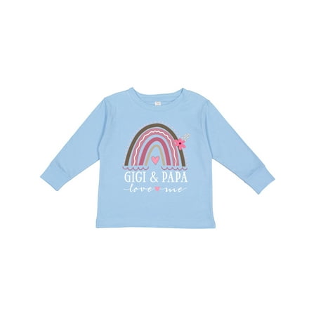 

Inktastic Gigi and Papa Love Me Rainbow Gift Toddler Toddler Girl Long Sleeve T-Shirt
