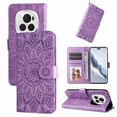 thumbnail image 1 of Funda tipo cartera GANGXUN para Honor Magic 6 Pro , diseño girasol, cuero PU, soporte, cierre magnético, tarjetero, 1 of 5