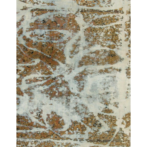 Ahgly Company Machine Washable Indoor Rectangle Abstract Brown Area Rugs, 8' x 12'