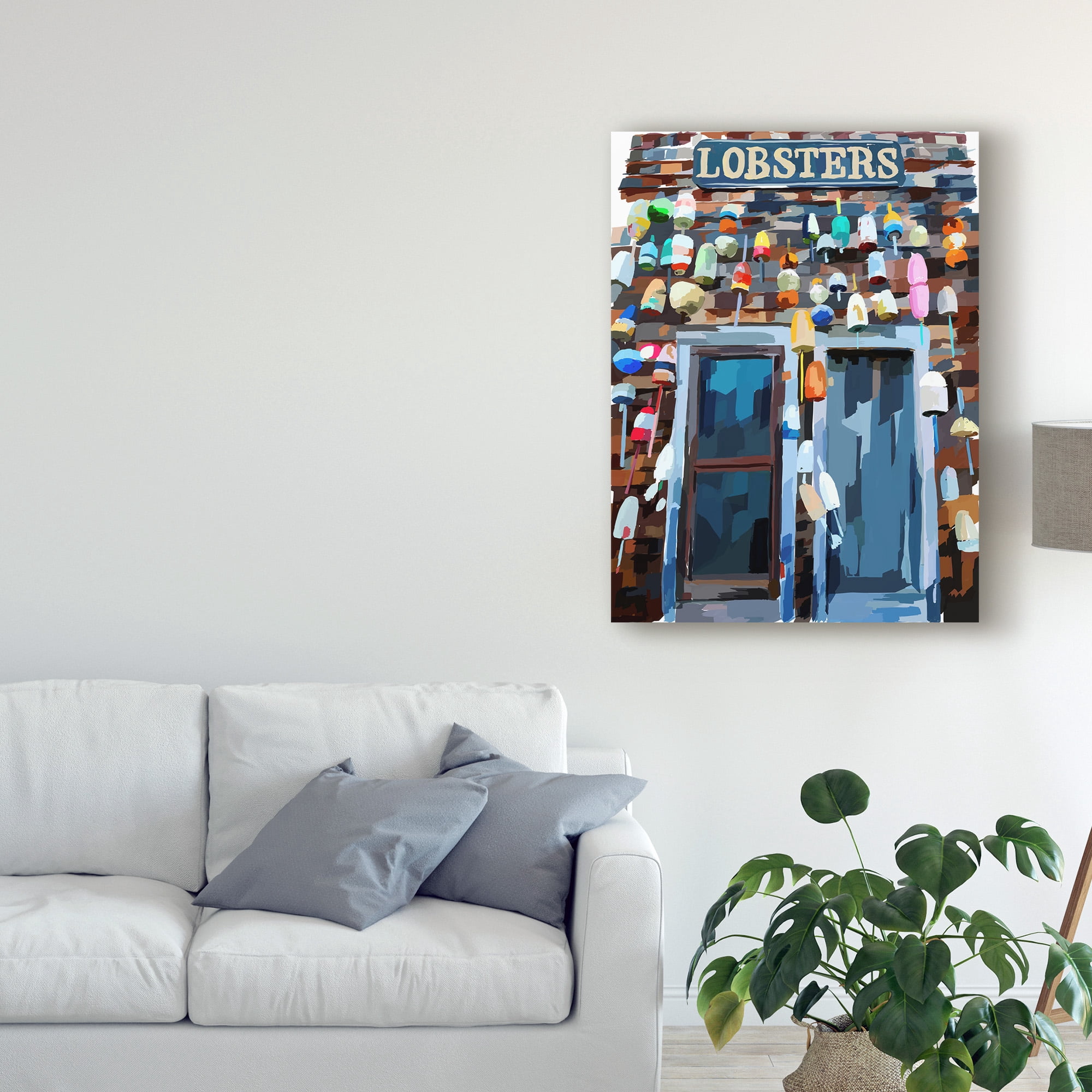 Trademark Fine Art 'Vibrant Buoys III' Canvas Art by Emily Kalina