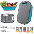 thumbnail image 1 of Tabla de cortar HI NINGER plegable con colador 9 en 1 para acampar, 1 of 7