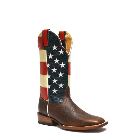RedHawk Boot Co. Stars & Stripes Women's Western Square Toe Boots