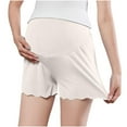thumbnail image 5 of Taqqpue Women's Maternity Shorts Solid Color Lounge Sleep Pajama Workout Loose Comfy Stretchy Pregnancy Shorts, 5 of 6