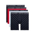 thumbnail image 1 of Calzoncillos tipo bóxer Tommy Hilfiger de algodón elástico para hombre, paquete de 4, 1 of 5