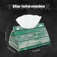 thumbnail image 2 of Tissue Box Cover, Old Green Wooden Rectangular Leather Tissue Holder - Tissue Case Facial Paper Organizer for Bathroom, Vanity Countertop, Tabletop, Car, Napkin, 2 of 6