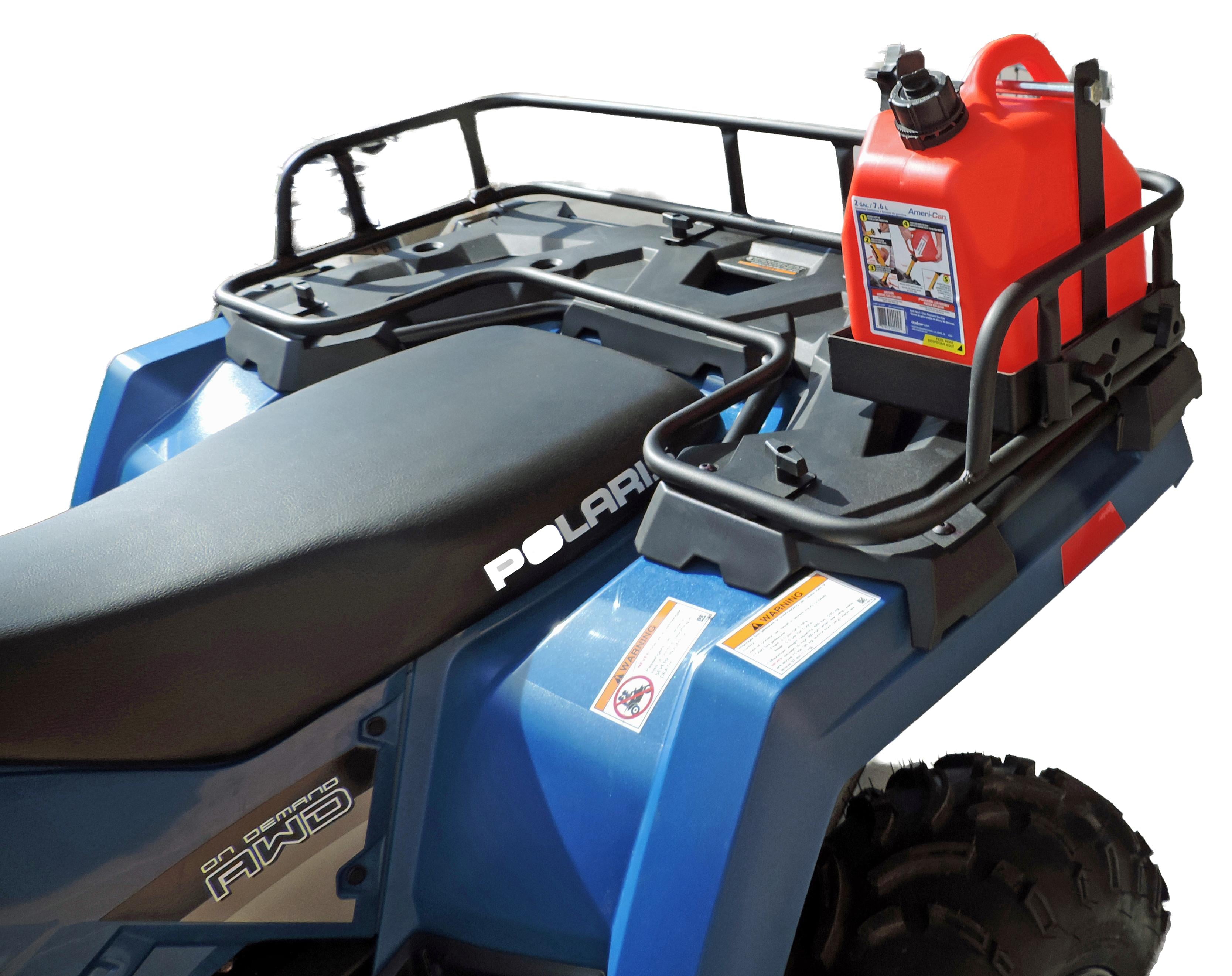 Polaris Sportsman Black Powder Coated Large Cargo Rack Made in USA