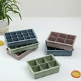 thumbnail image 4 of Cheers.US Silicone Ice Cube Trays -6/15 Grids Square Cubes per Tray Ideal for Whiskey, Cocktails, Soups, Baby Food and Frozen Treats - Flexible and BPA Free, 4 of 7