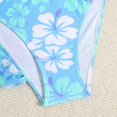 thumbnail image 5 of Swimsuits For Girls Swimsuit For Teens Teen Girls Swimsuits 3 Piece Bikini Sets Tropical Floral Bikini Sets Girls' Swimwear with Cover Up Skirt Blue 10-12 Years, 5 of 7