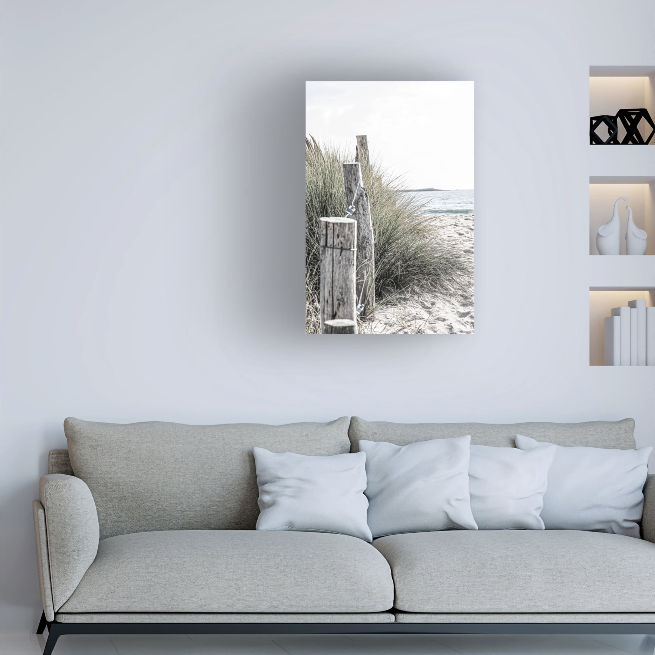 Canvas Wall Art - Incado 'Coastal V' Wall Art for Living Room, Bedroom, or Office Décor by Trademark Fine Art - 22 x 32 Inches