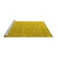 thumbnail image 2 of Ahgly Company Machine Washable Indoor Rectangle Abstract Yellow Modern Area Rugs, 2' x 3', 2 of 4