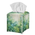 thumbnail image 7 of ZUXONGSY Palm Leaf Square Tissue Box Covers PU Leather Household Tissue Holder Customized Printed Tissue Cover Waterproof Tissue Cover Bedroom Office Desk Accessories, 7 of 7