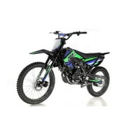 APOLLO DB-36N 250cc Adults Dirt Bike with 5 Speed Manual Transmission, Big 21"/18" Wheels! || Green