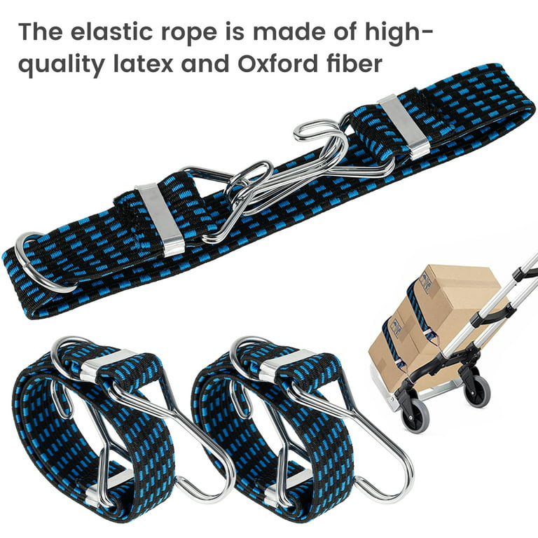 Adjustable Bungee Cord Bungee Cords With Hooks For Bike, Motorbike, Car,  Caravan, Trunk, Camping, Luggage Rack (4pcs)