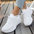 thumbnail image 2 of YOUYEDIAN Sneakers for Women Versatile Lace-up Comfy Breathable Fashion Soft Platform Sneakers Casual Sport Outdoor Walking Shoes, 2 of 5