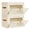 #11:Beige, variant on 2 Pack Beige Closet Storage Bins with Lids Front Opening Storage Bin Collapsible Fabric Organizer with Clear Window Dual Handles Closet Clothes Blanket Book Storage Box for Home DIMJ