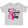 thumbnail image 3 of Inktastic Breast Cancer Awareness I Support My Gigi with Pink Ribbon Boys or Girls Toddler T-Shirt, 3 of 5