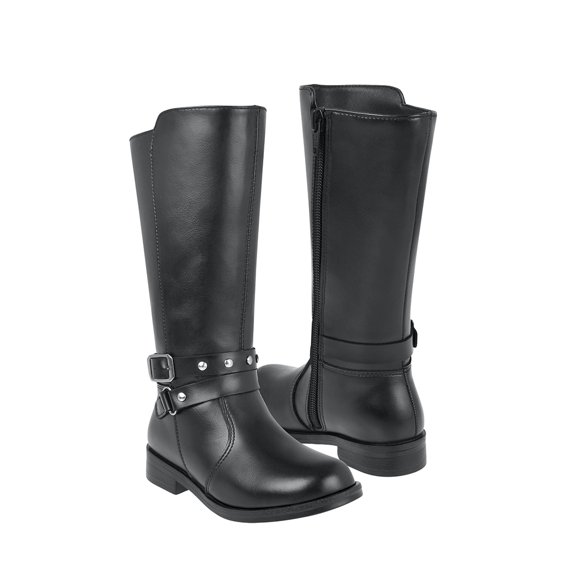 BOTAS VAVITO NIÑA VA350017 SIMIPIEL NEGRO 15-17
