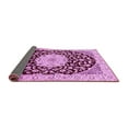 thumbnail image 2 of Ahgly Company Indoor Square Medallion Pink Traditional Area Rugs, 3' Square, 2 of 4