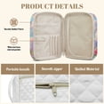 thumbnail image 3 of FOR U DESIGNS Flower Cross Pattern Bible Case Multifunctional Bible Carrier Tote Bag Church Bags Bible Journaling Supplies Protective Church Organizer Holder Bag, 3 of 7