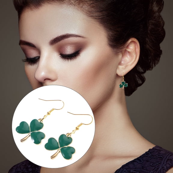 SEWCHICS Irish Earrings Women Drop Dangle Earrings Zinc Alloy 1 Pair 1.73X0.91X0.79In