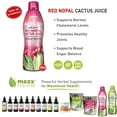 thumbnail image 3 of Maxx Herb Red Nopal Cactus Prickly Pear Juice for Gut Health & Joint Support, 32 Oz 2-Pack, 3 of 6