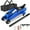 BLUE + Tire Repair Kit, variant on 2/2.5/3 Ton Low Profile Floor Car Jack - 3 Ton Jack Stands+Tire Repair Kit+Wrench/Chock for SUV/Car/Truck